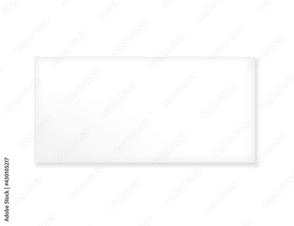 Blank paper envelopes isolated.Vector illustration isolated on white background. Blank paper envelopes isolated.Vector illustration isolated on white background.