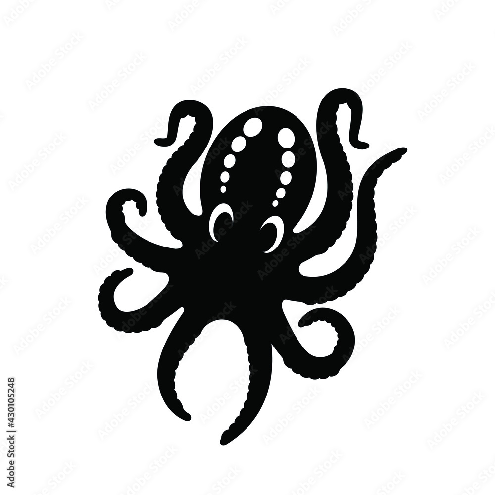 cartoon octopus Isolated on white background cartoon octopus Isolated on white background