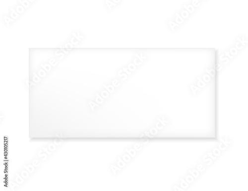 Blank paper envelopes isolated.Vector illustration isolated on white background.
