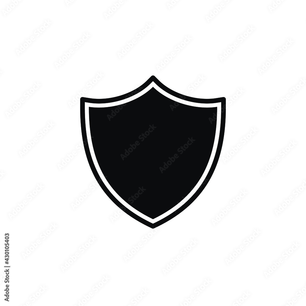 shield icon protected symbol vector illustration shield icon protected symbol vector illustration