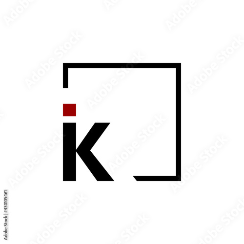 LETTER K IN SQUARE LOGO, REAL ESTATE LOGO DESIGN