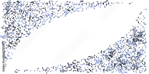 Music notes cartoon vector design. Melody