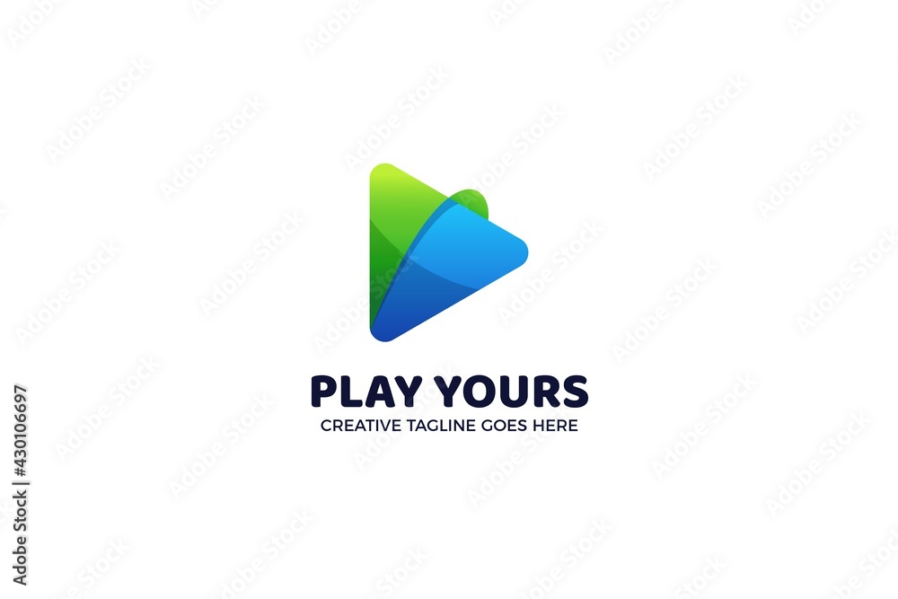 Play Button Logo Template Play Button Logo Template