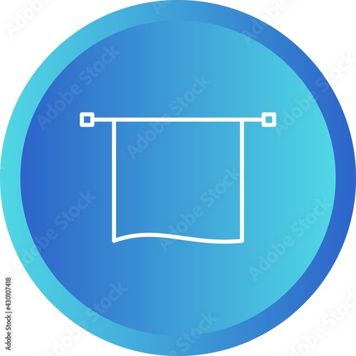 Unique Towel Dryer Line Vector Icon