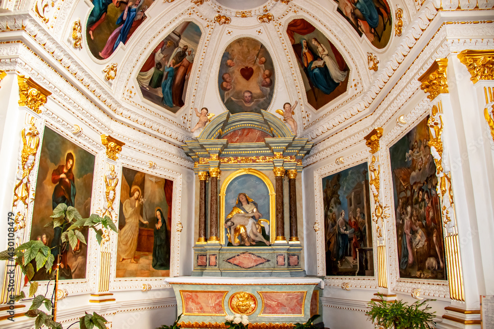 Molsheim. Chapelle Saint-Ignace de l'église des jésuites Saint-Georges, Bas-Rhin, Alsace. Grand Est	