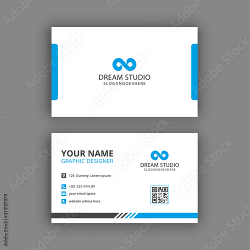 Modern simple business card template design