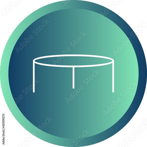 Unique Stool Line Vector Icon