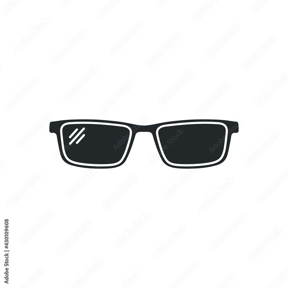 eyeglasses icon vector illustration simple design element