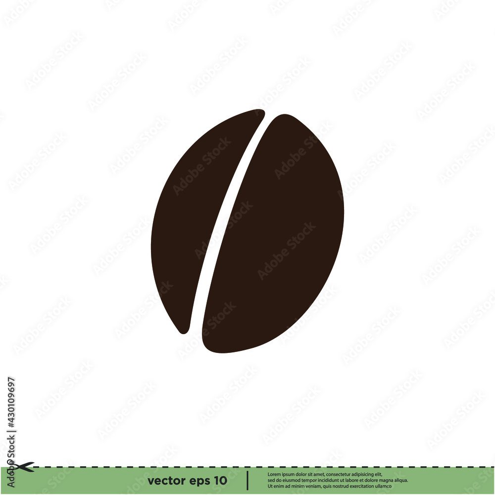 coffee bean icon vector illustration simple design element coffee bean icon vector illustration simple design element