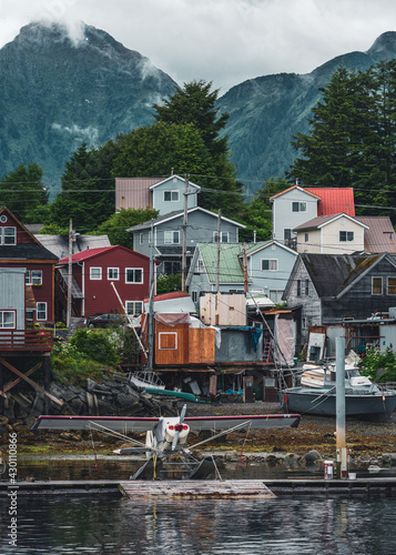 View of the Harbor of Sitka, Alaska photo