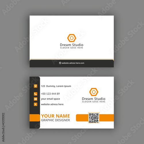 Modern elegant simple business card template design