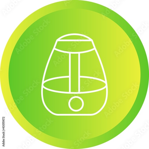 Unique Humidifier Line Vector Icon