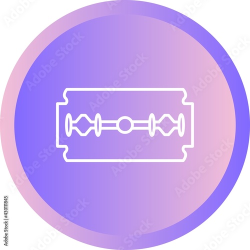 Unique Razor Blade Line Vector Icon