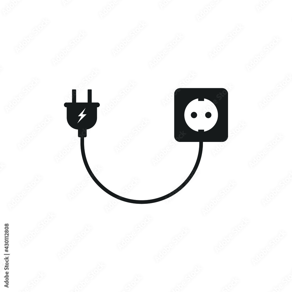 electric socket icon vector illustration simple design element electric socket icon vector illustration simple design element