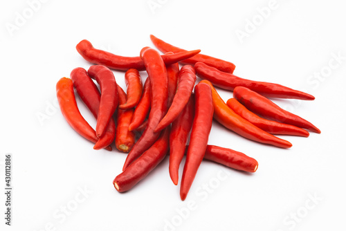 red chili pepper isolated on white background