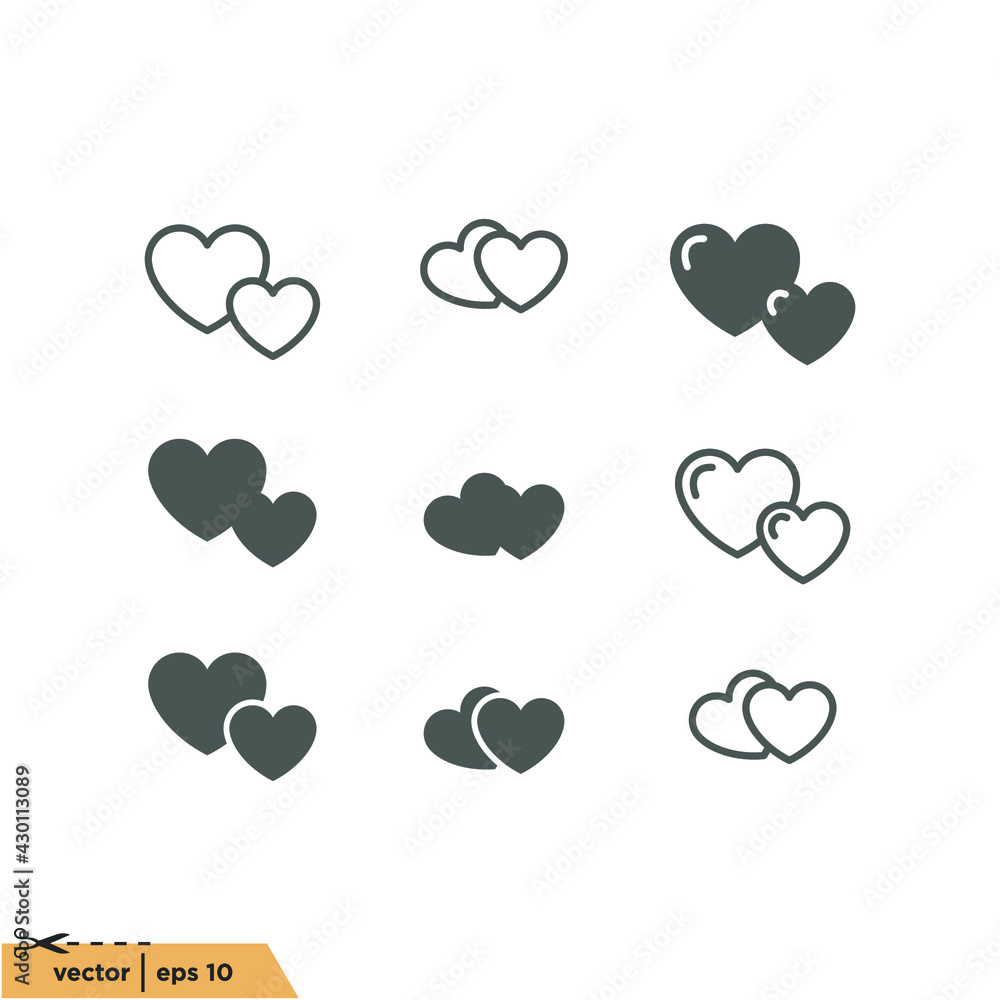 heart icon vector illustration simple design element