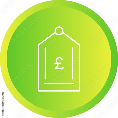 Unique Pound Tag Line Vector Icon