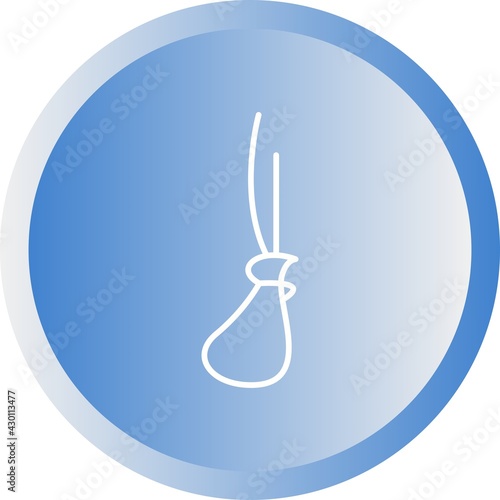 Unique Noose Line Vector Icon