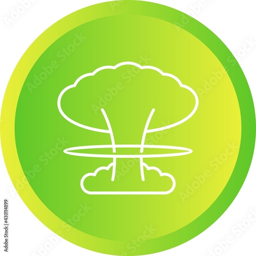 Unique Explosion Vector Line Icon