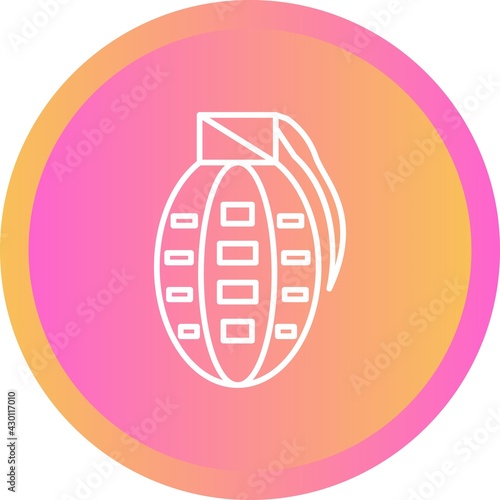 Unique Bomb Vector Line Icon