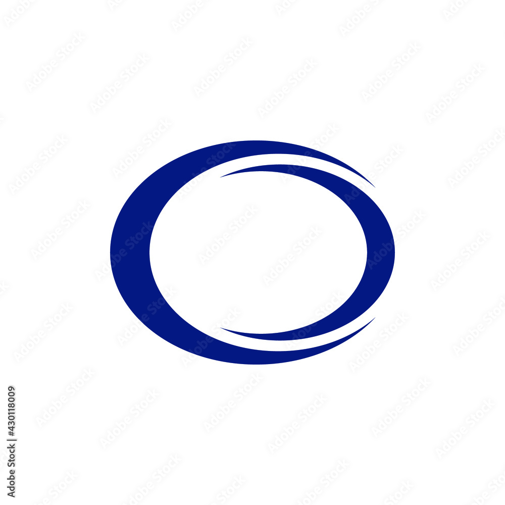 circle swoosh company logo element circle swoosh company logo element