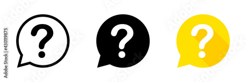 Question mark. Vector Question. Question marks vector icons, isolated. Vector illustration