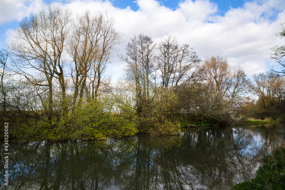 Walking the Ouse path in spring on a sunny afternoon Walking the Ouse path in spring on a sunny afternoon