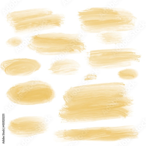 pattern yellow cute spots on a white background, ball, paint, watercolor