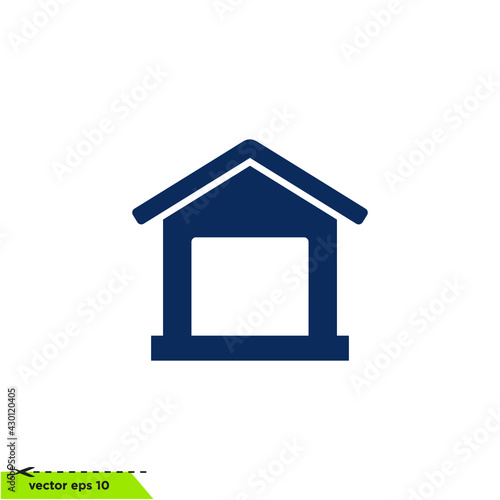 garage icon vector illustration simple design element