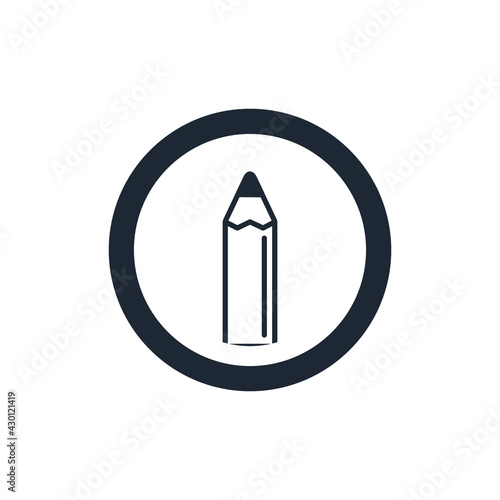 pencil icon education symbol