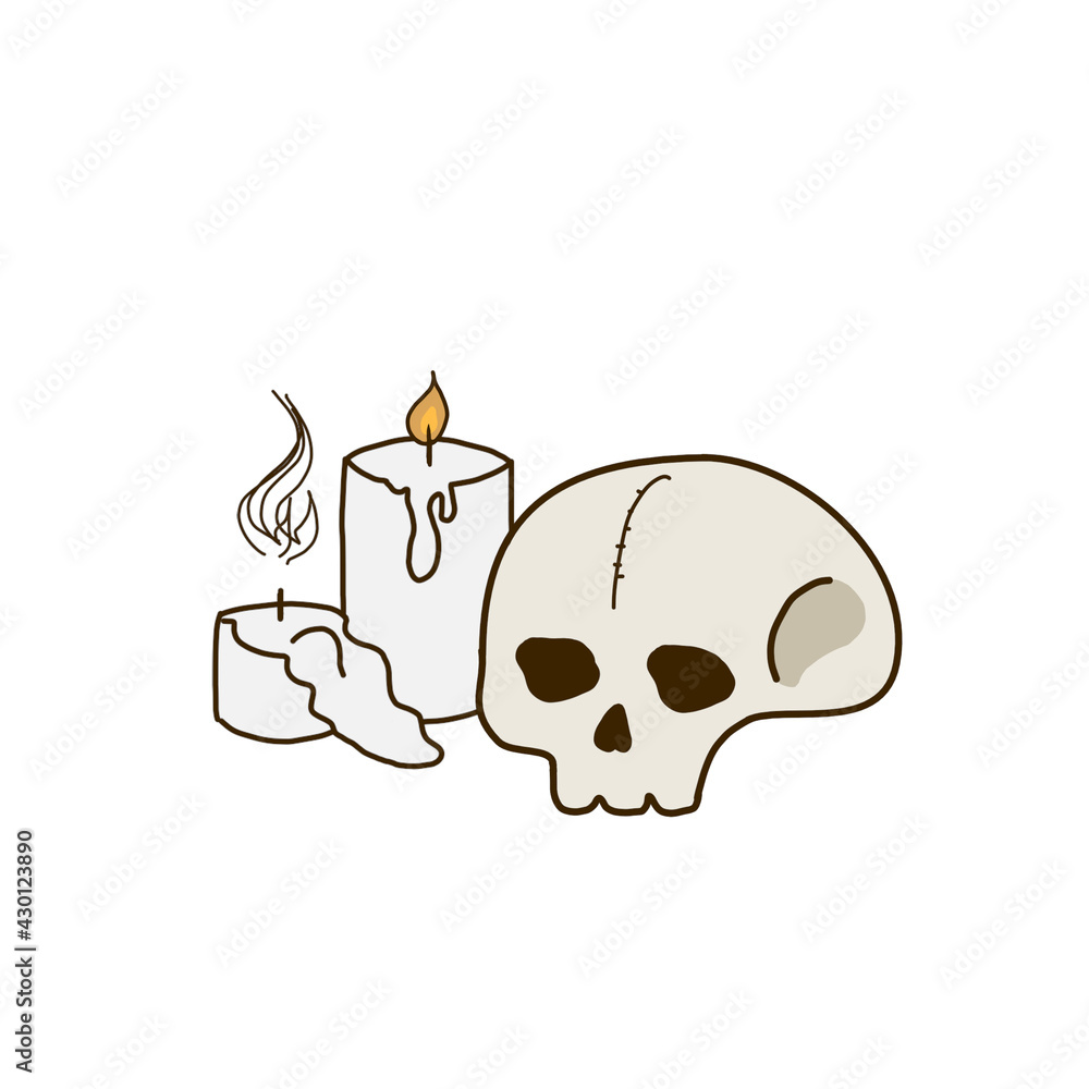 Cute Candle Sticker VSCO Aesthetic