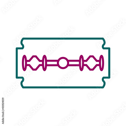 Unique Razor Blade Line Vector Icon