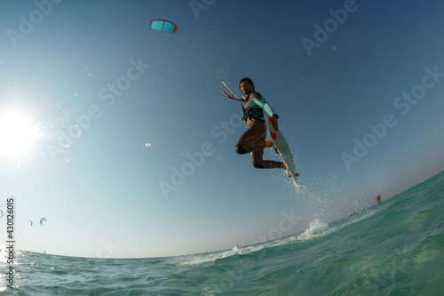 Kitesurfer In Action © Oleg