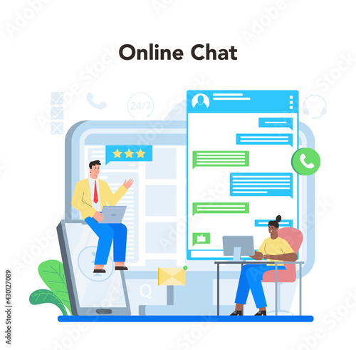 Online consulting chat. Research and recommendation. Sales strategy