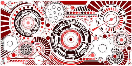 Mécanique Futuriste Rouge