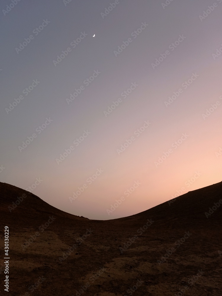 sunset in the desert sunset in the desert