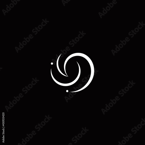 Wave for surfing, elegant logo concept. Linear funnel, abstract hurricane isolated icon. Round waving logotype template for business and developing startup