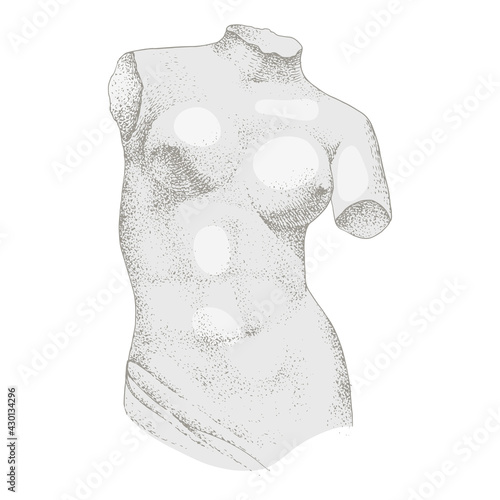 Antique statue classical sculpture Venus.