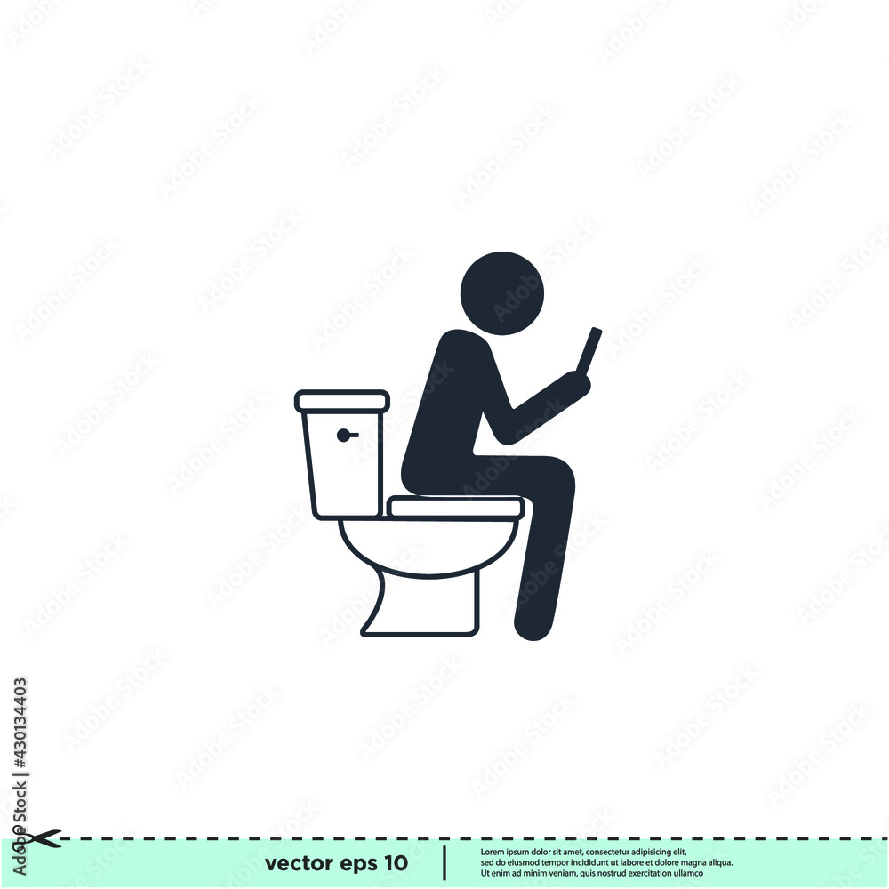 toiled icon simple design element toiled icon simple design element