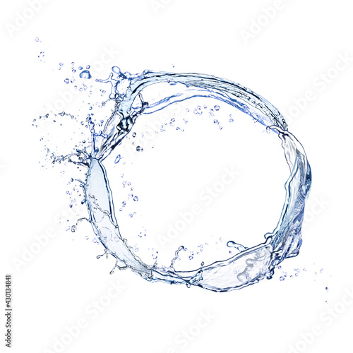 Abstract splash of water isolated on white