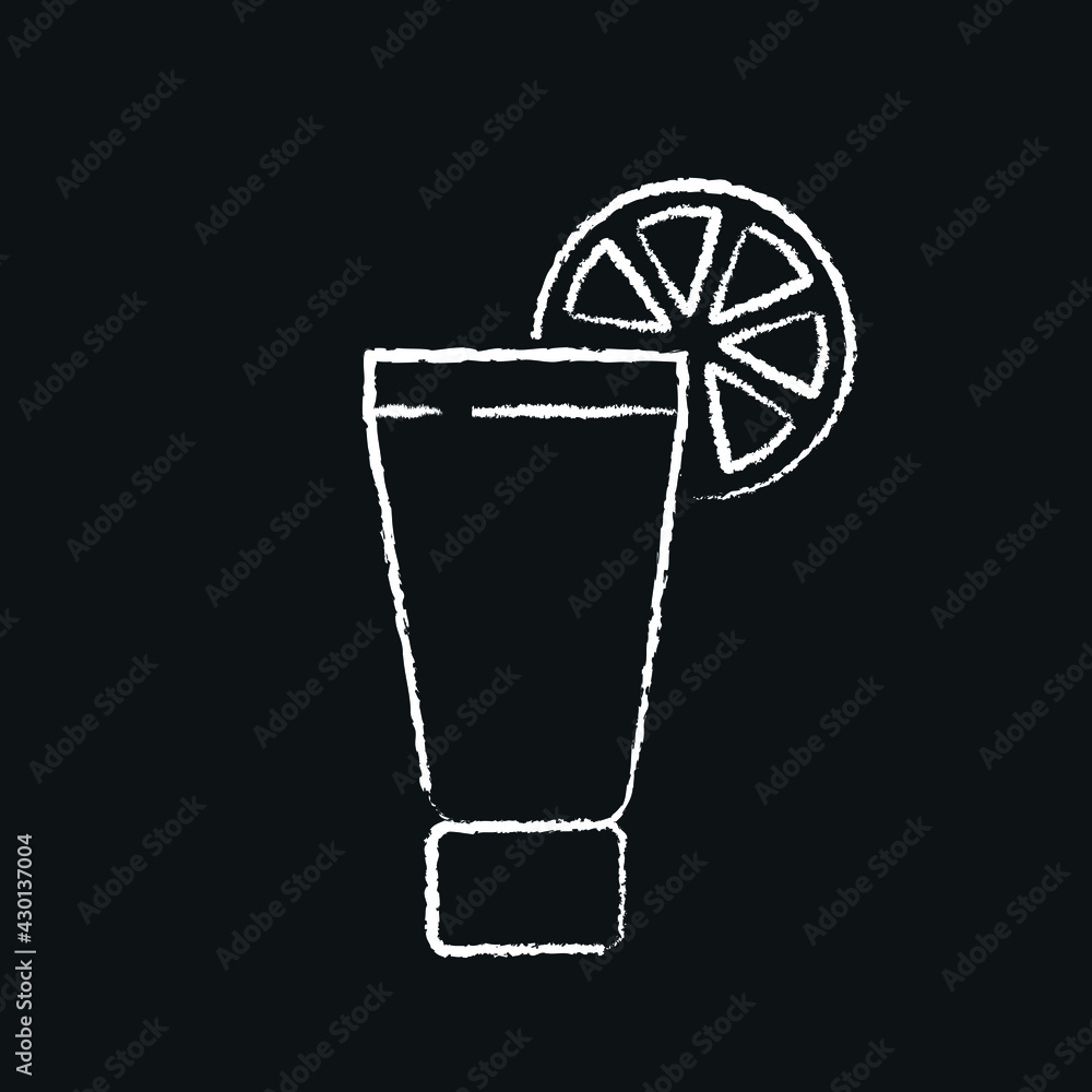 Citrus body cream chalk icon. Natural cosmetics and Make up. Thin line customizable illustration. Contour symbol. Vector isolated outline drawing. Citrus body cream chalk icon. Natural cosmetics and Make up. Thin line customizable illustration. Contour symbol. Vector isolated outline drawing.