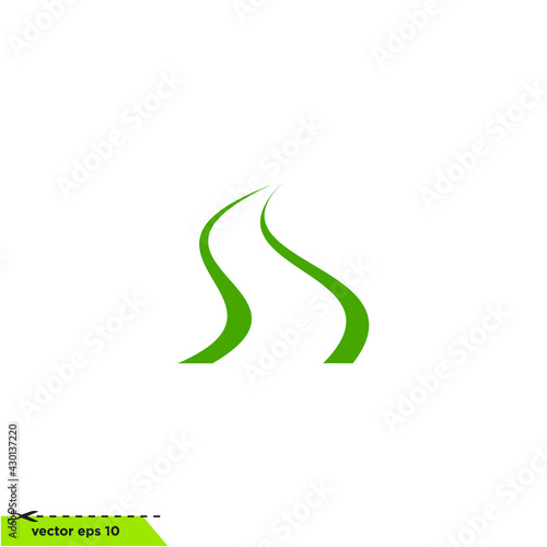 road icon vector company logo concept