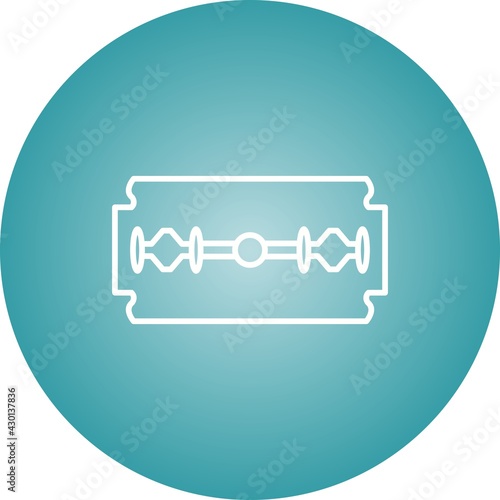Unique Razor Blade Line Vector Icon