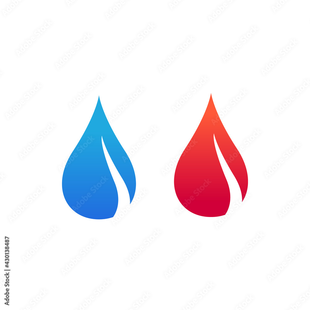 Drop water or blood icon vector illustration Drop water or blood icon vector illustration