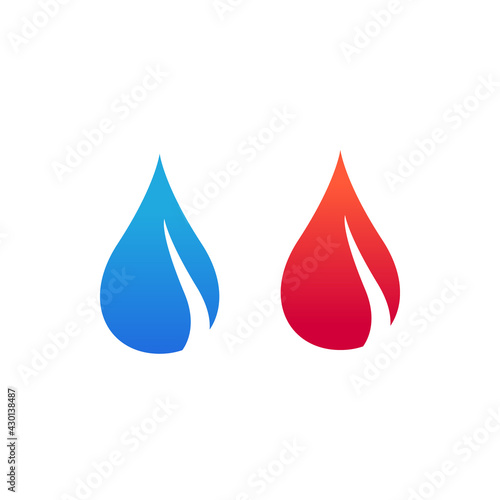 Drop water or blood icon vector illustration