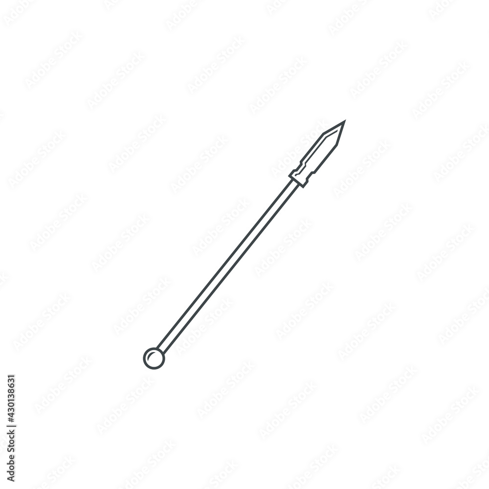 spear icon vector simple design element spear icon vector simple design element