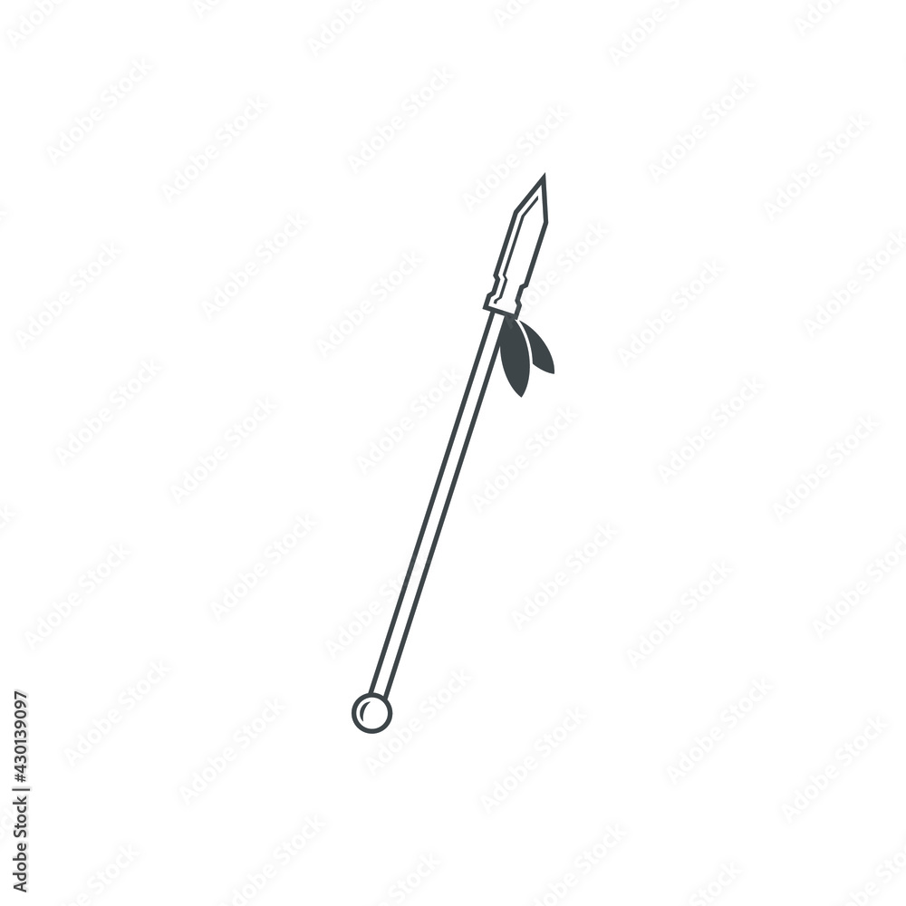 spear icon vector simple design element spear icon vector simple design element