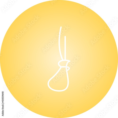 Unique Noose Line Vector Icon