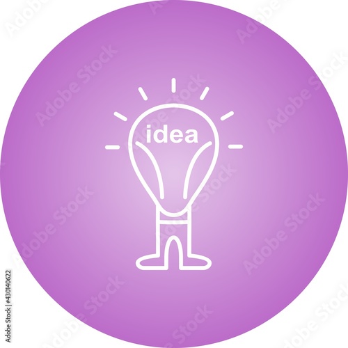 Unique Brilliant Idea Line Vector Icon