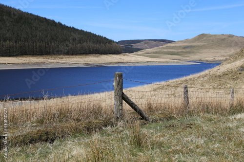 The beautiful and remote Nant-y-moch Reservoir part of a hydroelectric scheme  in Ceredigion, Wales, UK. photo